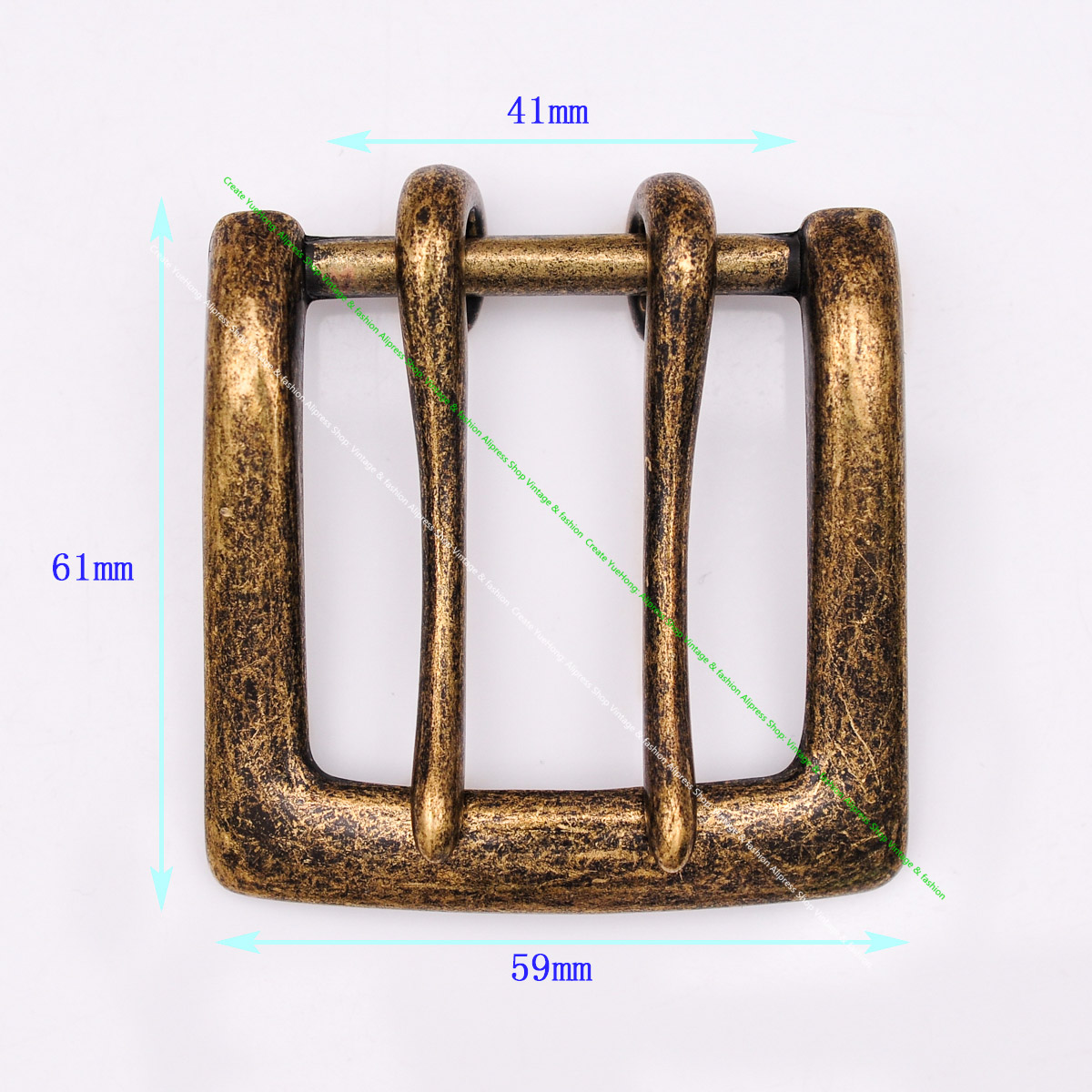 Antique Brass Hook - Boucle de ceinture en cuir pour