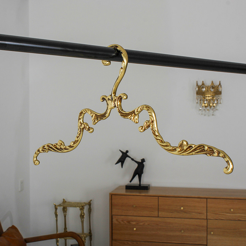 Antique Brass Hook - Porte-manteau vintage en laiton, support de