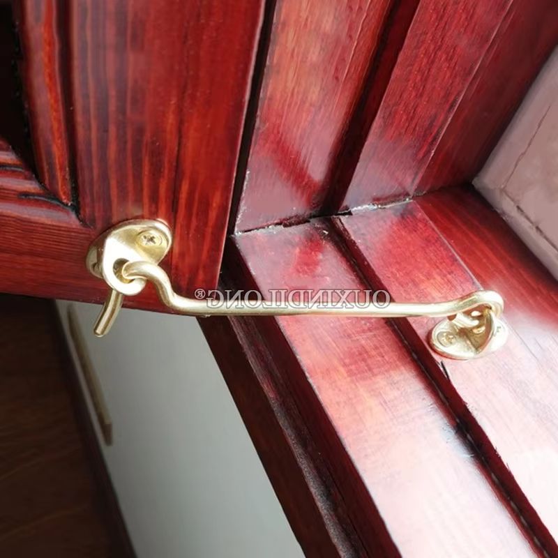 Antique Brass Hook - 8 pièces de crochets et loquets