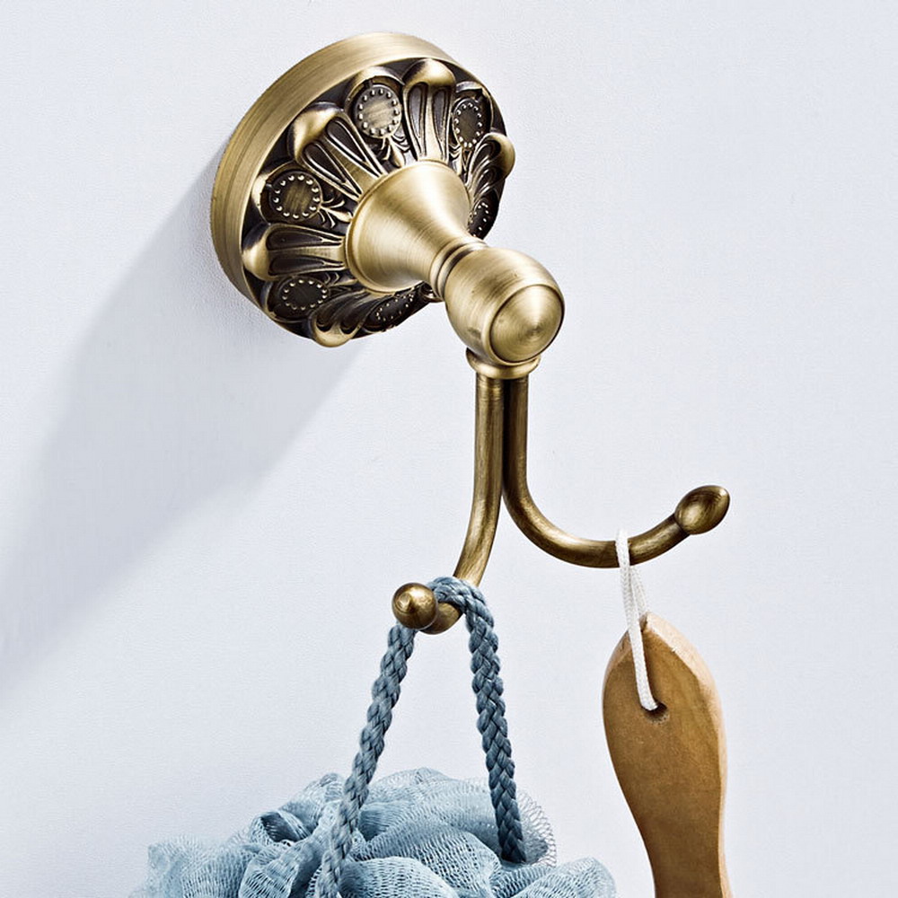 Antique Brass Hook - Crochets à vêtements en laiton antique,