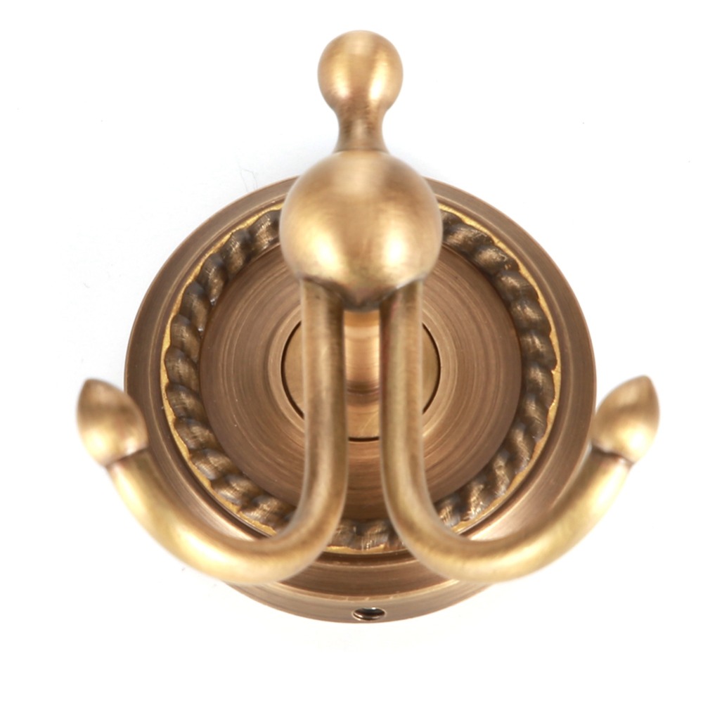 Antique Brass Hook - Porte-serviettes mural en laiton, crochet décoratif