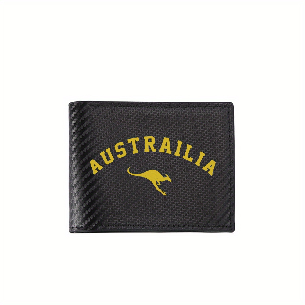 Interior Design Photo - Kangourou australien, texte d'arc jaune, symbole