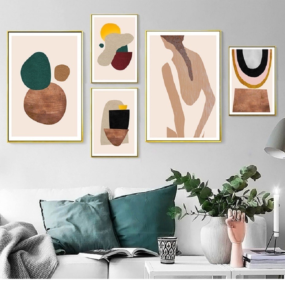 Interior Design York - Affiches abstraites de Francesco scandinave, impressions