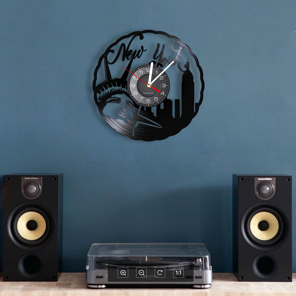 Horloge murale vintage en viny - Interior Design York avis et prix