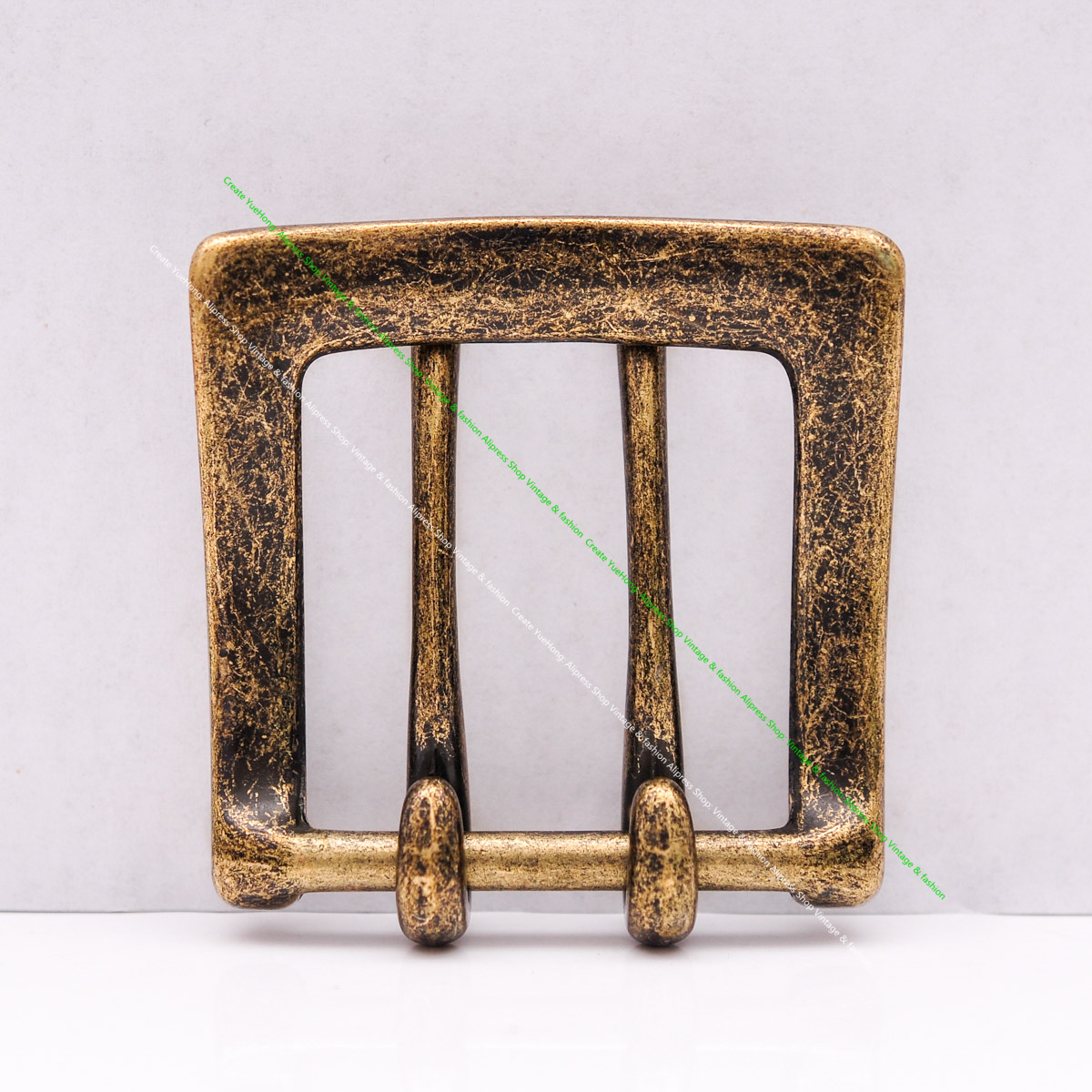 Boucle de ceinture en cuir pou - Antique Brass Hook avis et prix