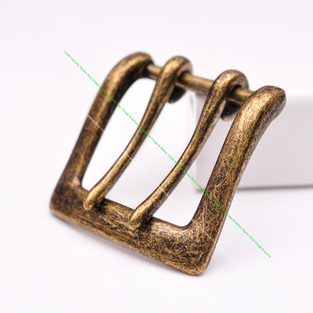 Boucle de ceinture en cuir pou - Antique Brass Hook avis et prix