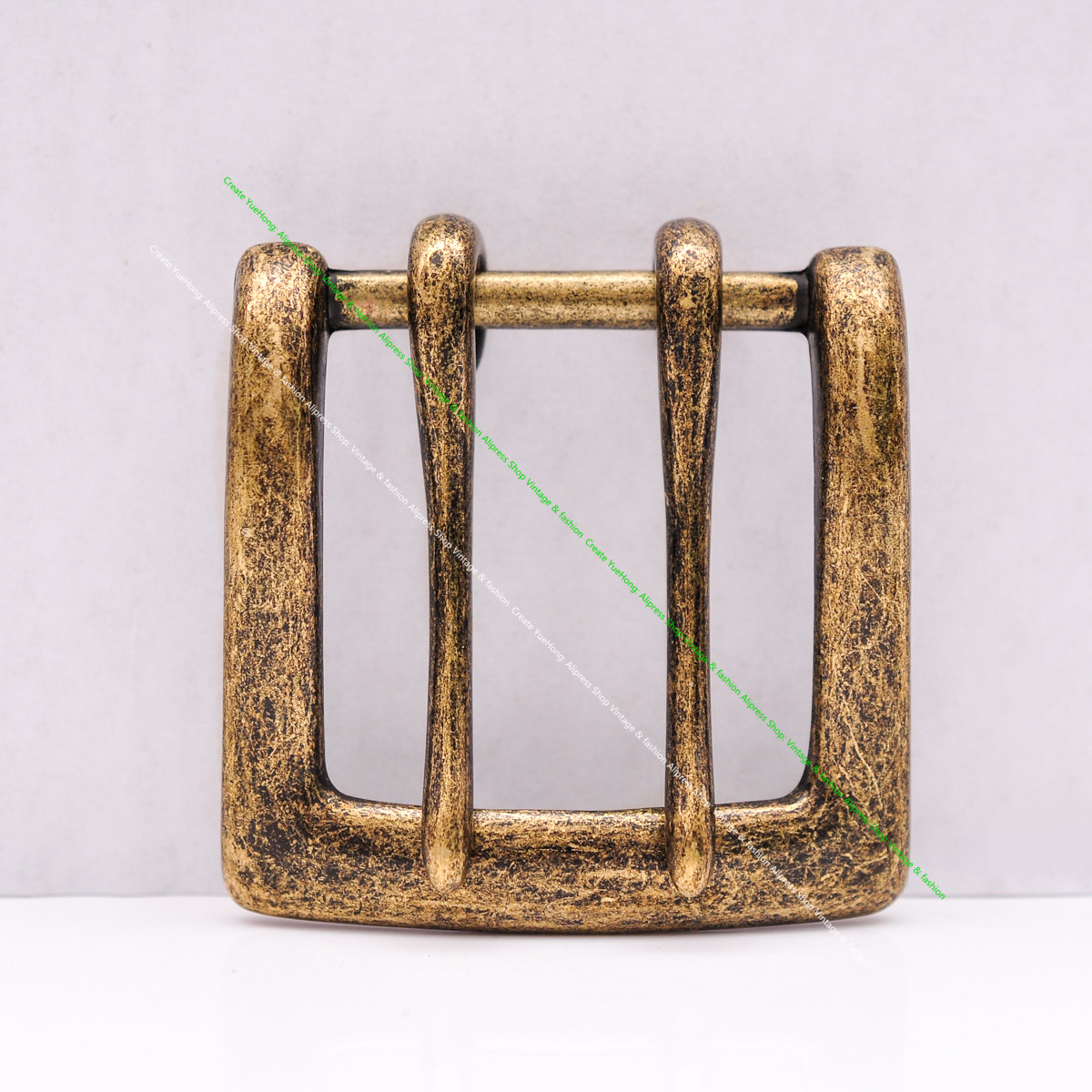 Boucle de ceinture en cuir pou - Antique Brass Hook avis et prix