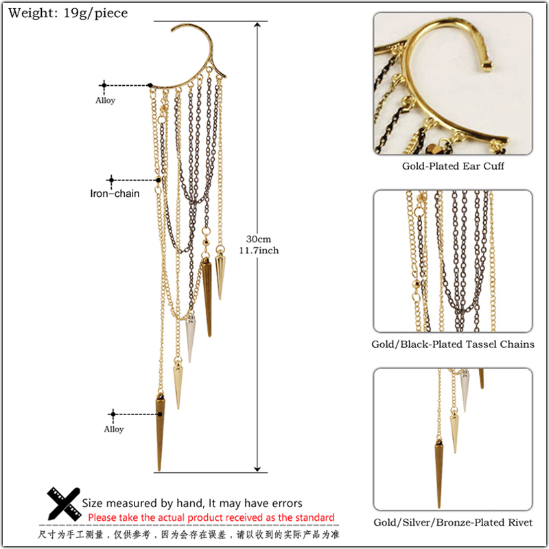 Boucles d'oreilles clip croche - Antique Brass Hook avis et prix