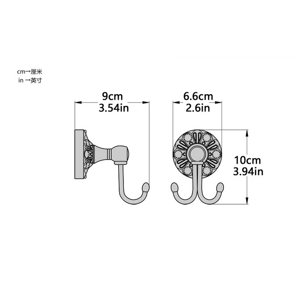 Crochets à vêtements en laiton - Antique Brass Hook avis et prix