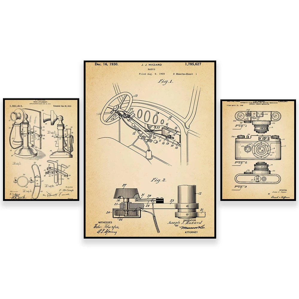 Affiches de plan de brevet de  - Interior Design York avis et prix