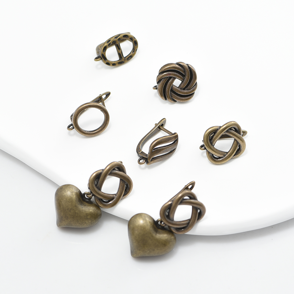 Fermoirs de boucle d'oreille e - Antique Brass Hook avis et prix
