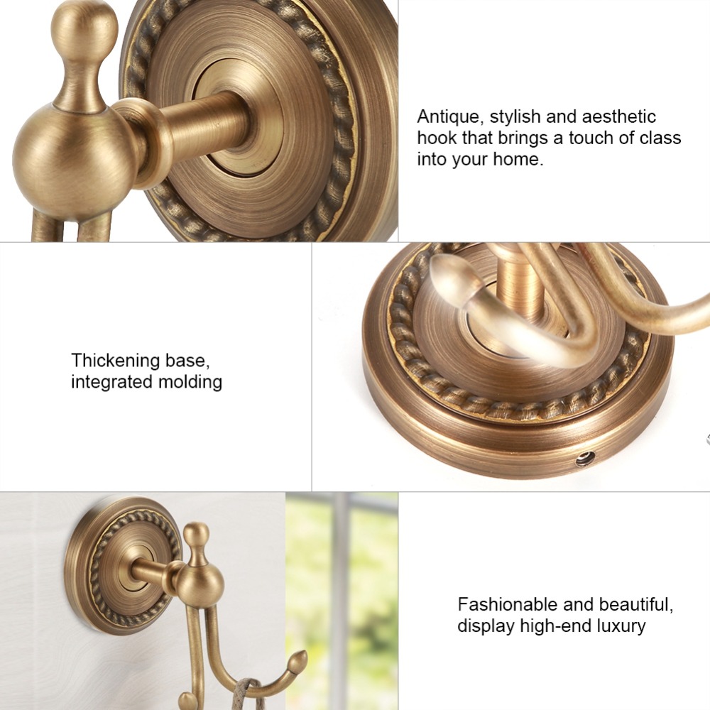 Porte-serviettes mural en lait - Antique Brass Hook avis et prix