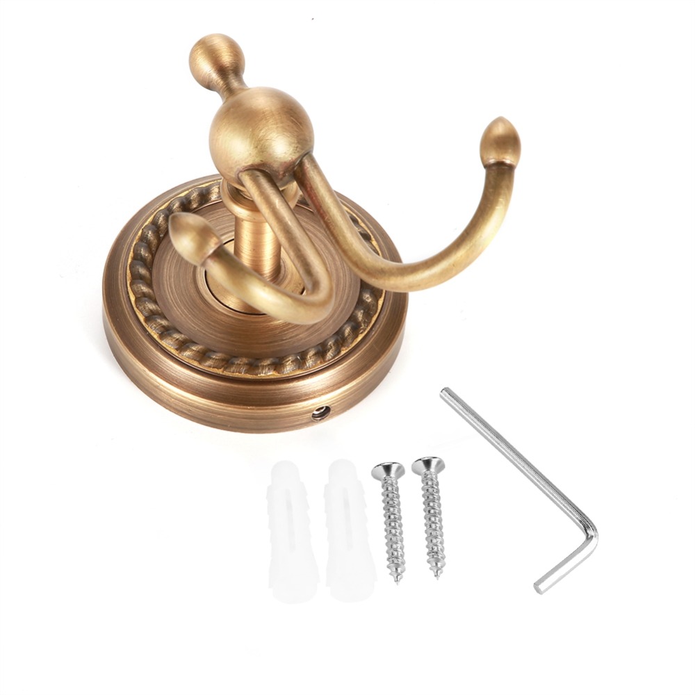 Porte-serviettes mural en lait - Antique Brass Hook avis et prix