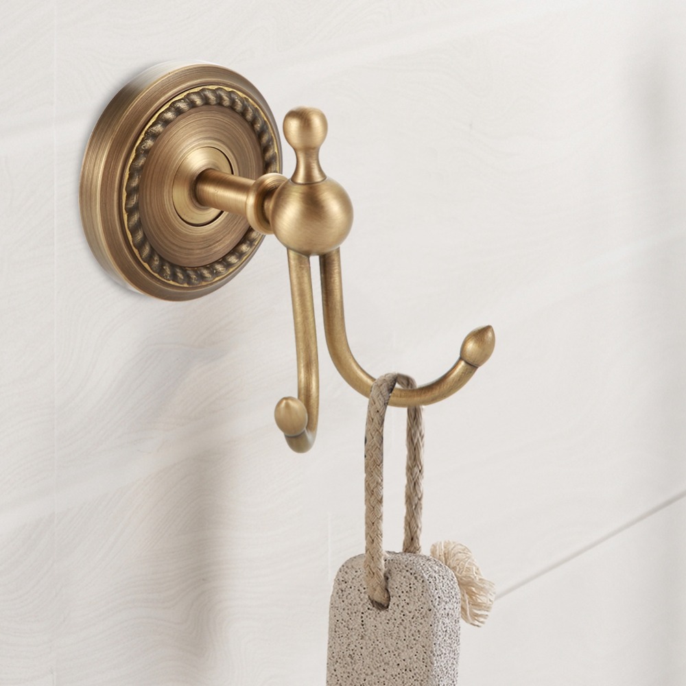 Porte-serviettes mural en lait - Antique Brass Hook avis et prix